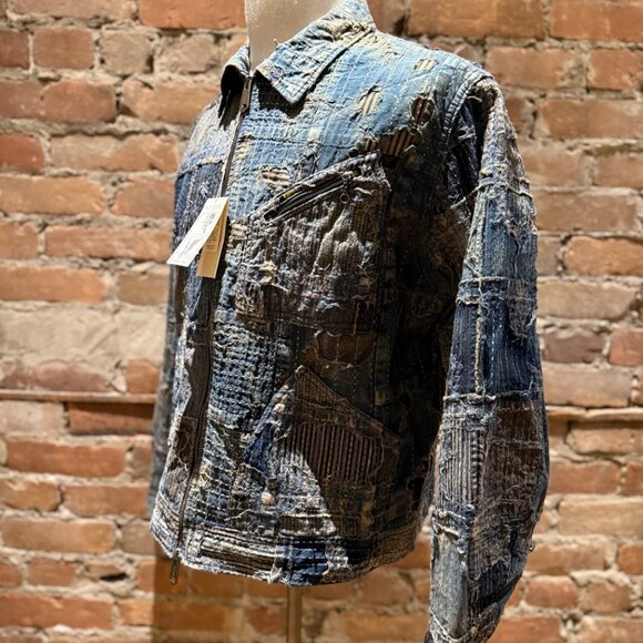 Kapital Kountry Virgin Mary BORO Damaged Denim Jacket - Picture 2 of 8